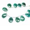 Natural Green Emerald Faceted Pear Drop Beads Strand Length 8 Inches and Size 20mm approx. 11 Matching Size Beads Emerald is a gemstone, and a variety of the mineral beryl colored green by trace amounts of chromium and sometimes vanadium. 